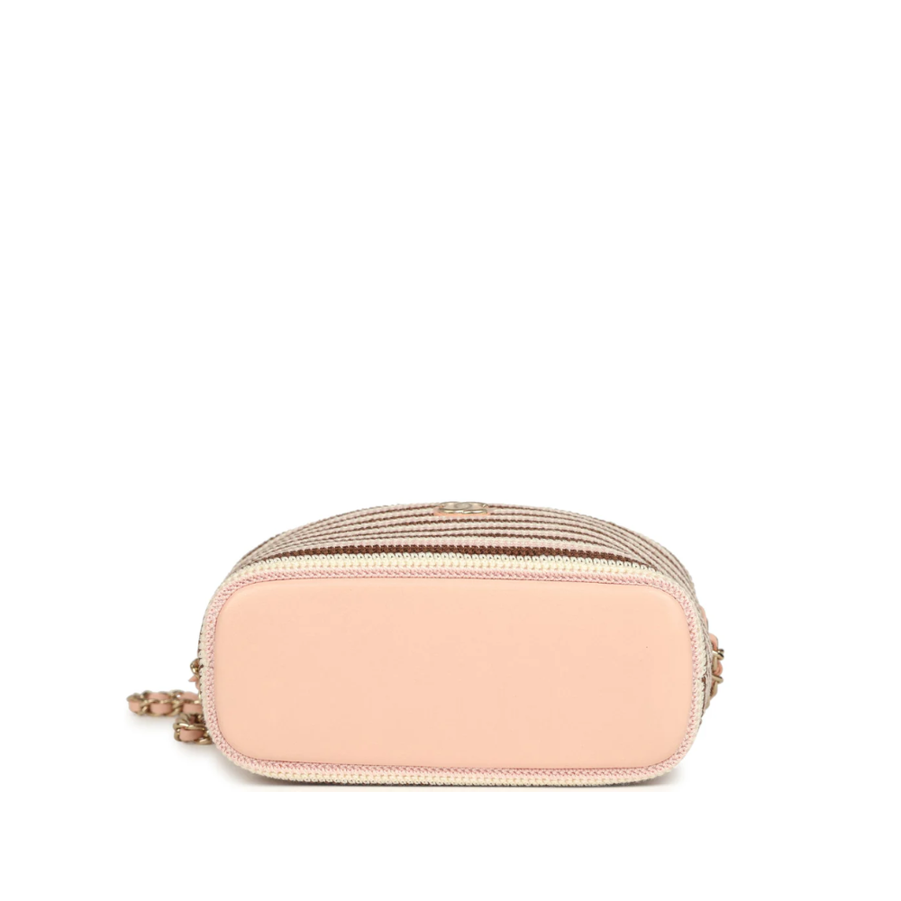 Chanel Crochet Lambskin Coco Crochet Hobo Clutch