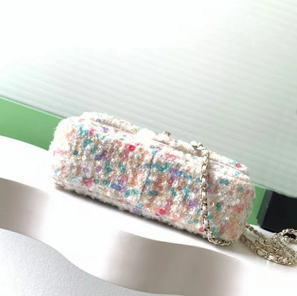 Chanel Crusie 2026 multi tweed flap mini bag