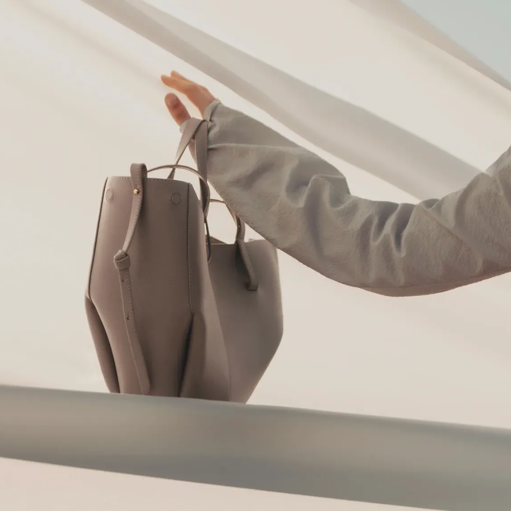 Polene Cyme Mini Edition Textured Taupe