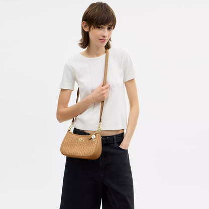 Sinclaire's Straw Teri Shoulder Bag With Charm