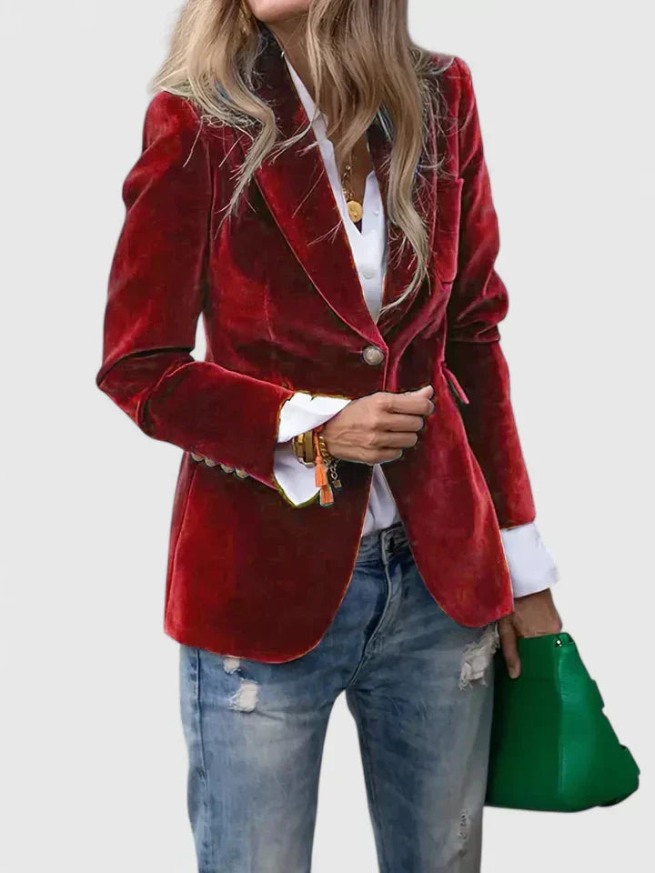 Women's Elegant Blazer in Four Bold Colors