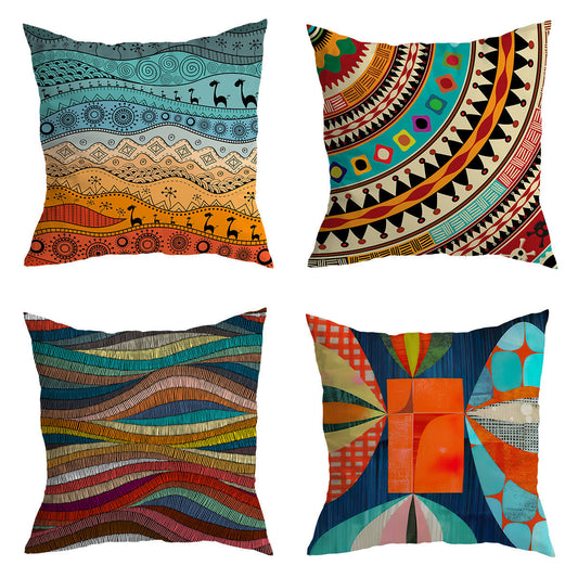 Lively Multicolored Cushion Covers