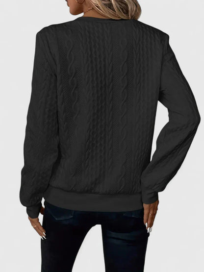 Women's Comfortable Sweater in White, Gray or Black