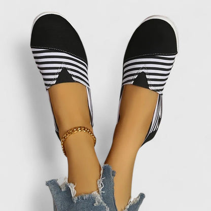 Women's Comfort Sneakers in Blue, Black and Red
