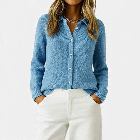 Women's Classic Knitted Button Cardigan