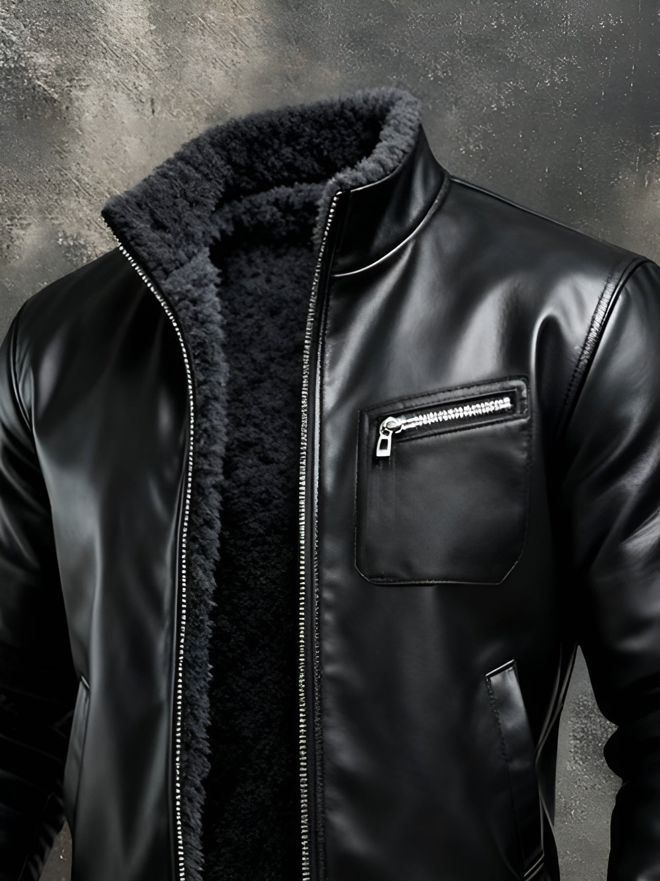 VANHOUTEN™ | BLACK LEATHER JACKET