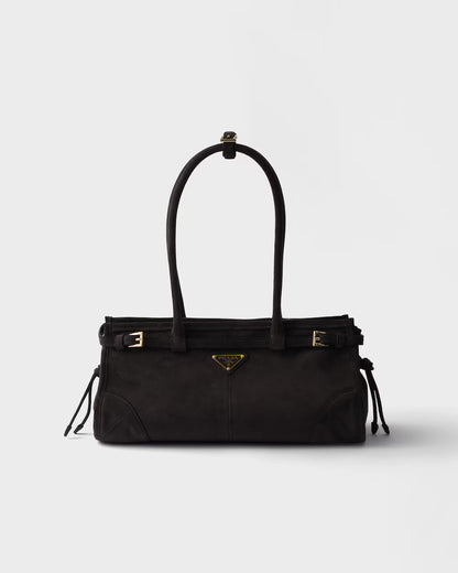 Prada Bonnie medium  suede handbag