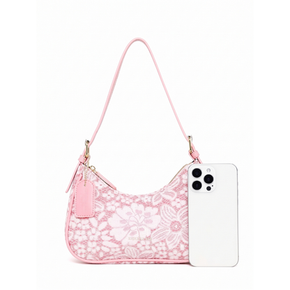 Chic Floral Cherry Shoulder Bag