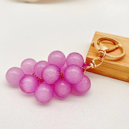 Bubble Jelly Grape Bag Charm (Gift Box Included)