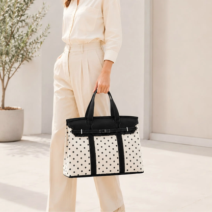 Polka Dot Boatkin Tote Bag