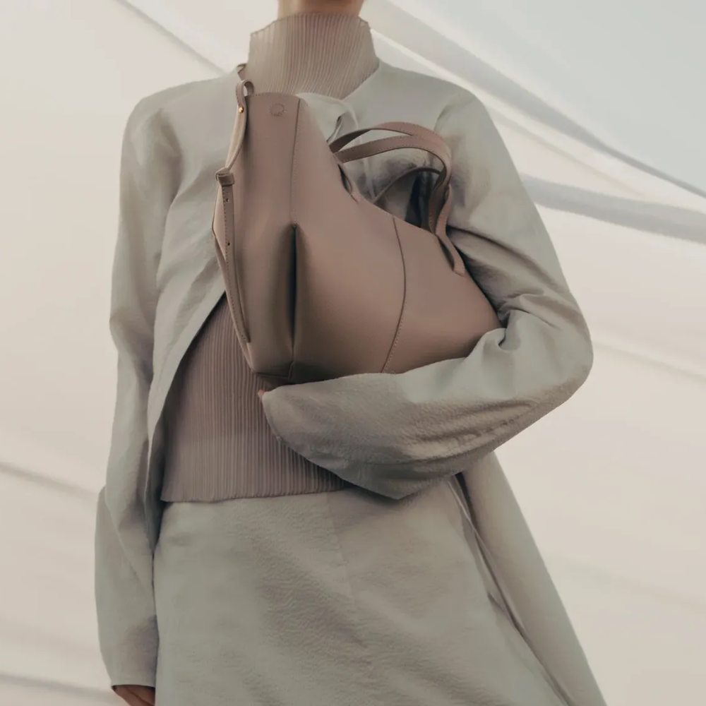 Polene Cyme Mini Edition Textured Taupe