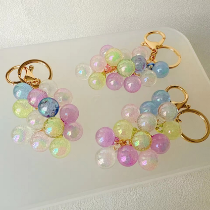 Bubble Jelly Grape Bag Charm (Gift Box Included)