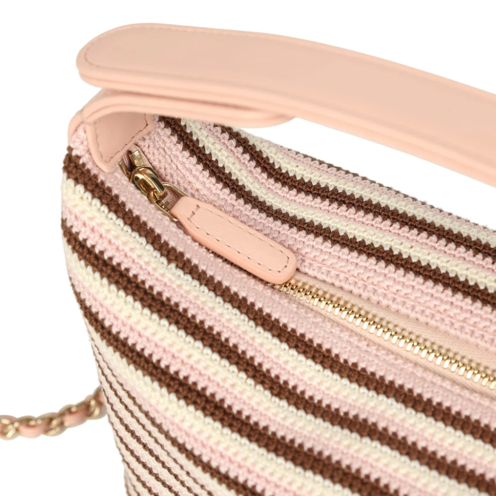 Chanel Crochet Lambskin Coco Crochet Hobo Clutch