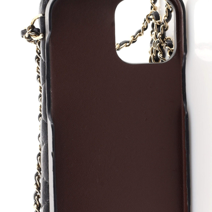Chanel Classic Phone Case with Chain Quilted Lambskin