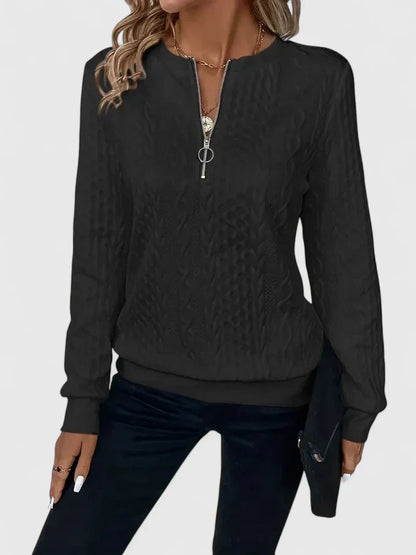 Women's Comfortable Sweater in White, Gray or Black