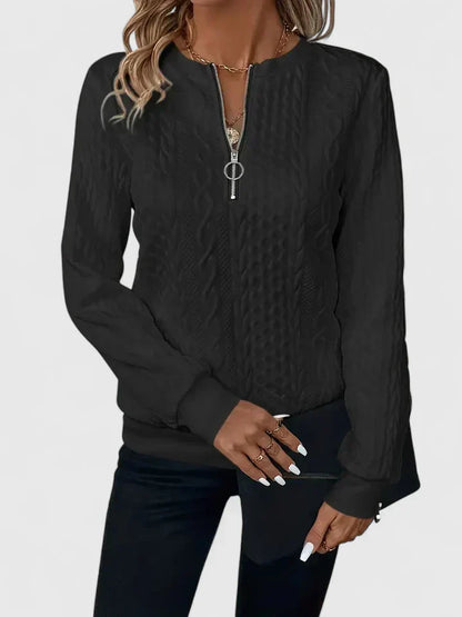 Women's Comfortable Sweater in White, Gray or Black