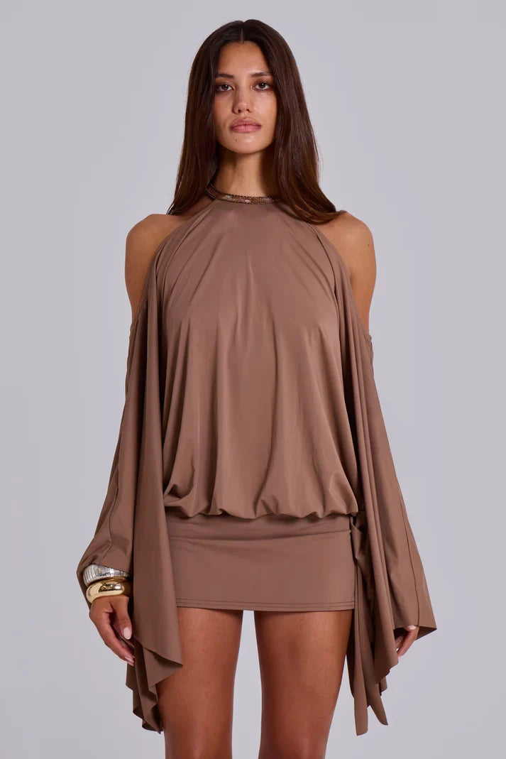 Embellished Butterfly Mini Dress