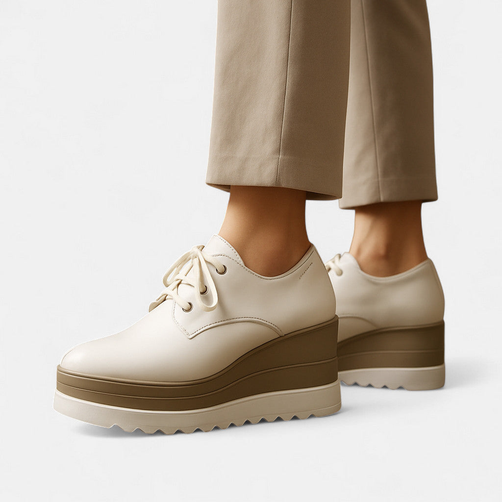 Women's Comfort Platform Derby Shoes in Three Colors