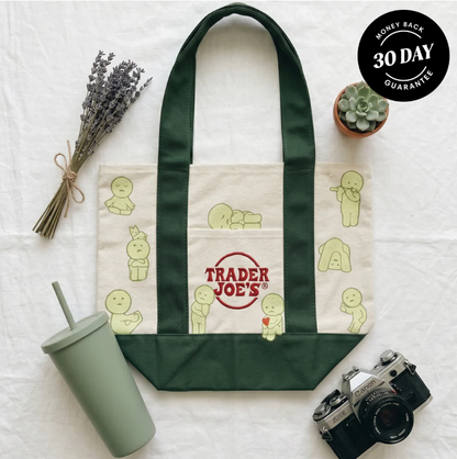 Smiski X Trader Joe's Tote Bags