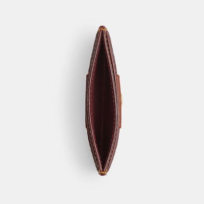 Coach Essential Card Case In Signature Jacquard
