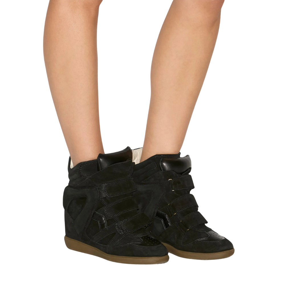 Isabel Marant Bekett Leather Wedge Sneakers