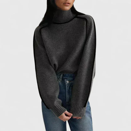 Women's Elegant Sweater in Brown or Gray