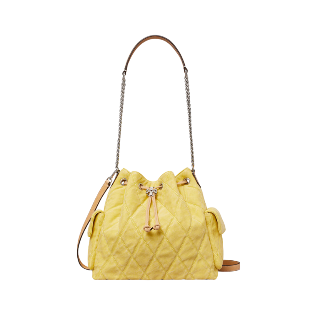 Tory Burch Charlie Quilted Drawstring Shoulder Bag