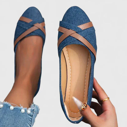 Women's Comfort Shoes in Two Blues and Black