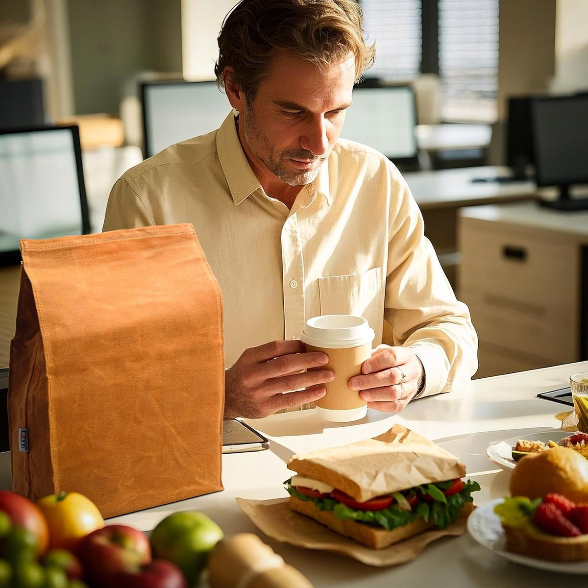 Classic Waxed Canvas Lunch Bag