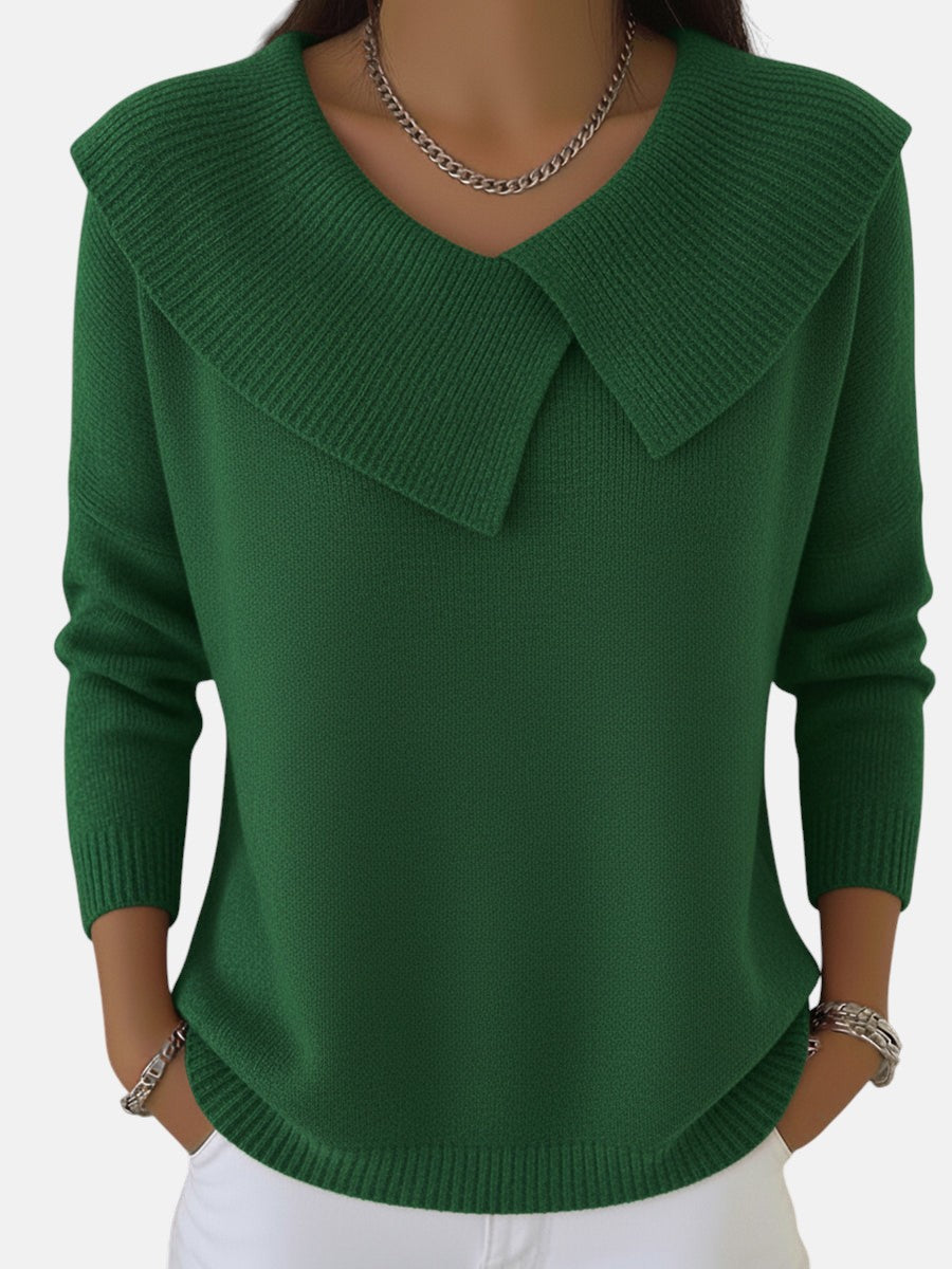 Women's Collared Sweater in Seven Soft Colors
