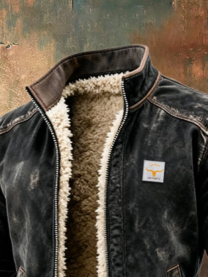 Vanhouten™ | Vintage Sherpa-Lined Jacket