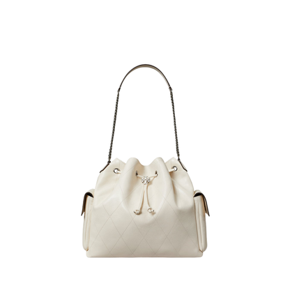 Tory Burch Charlie Quilted Drawstring Shoulder Bag