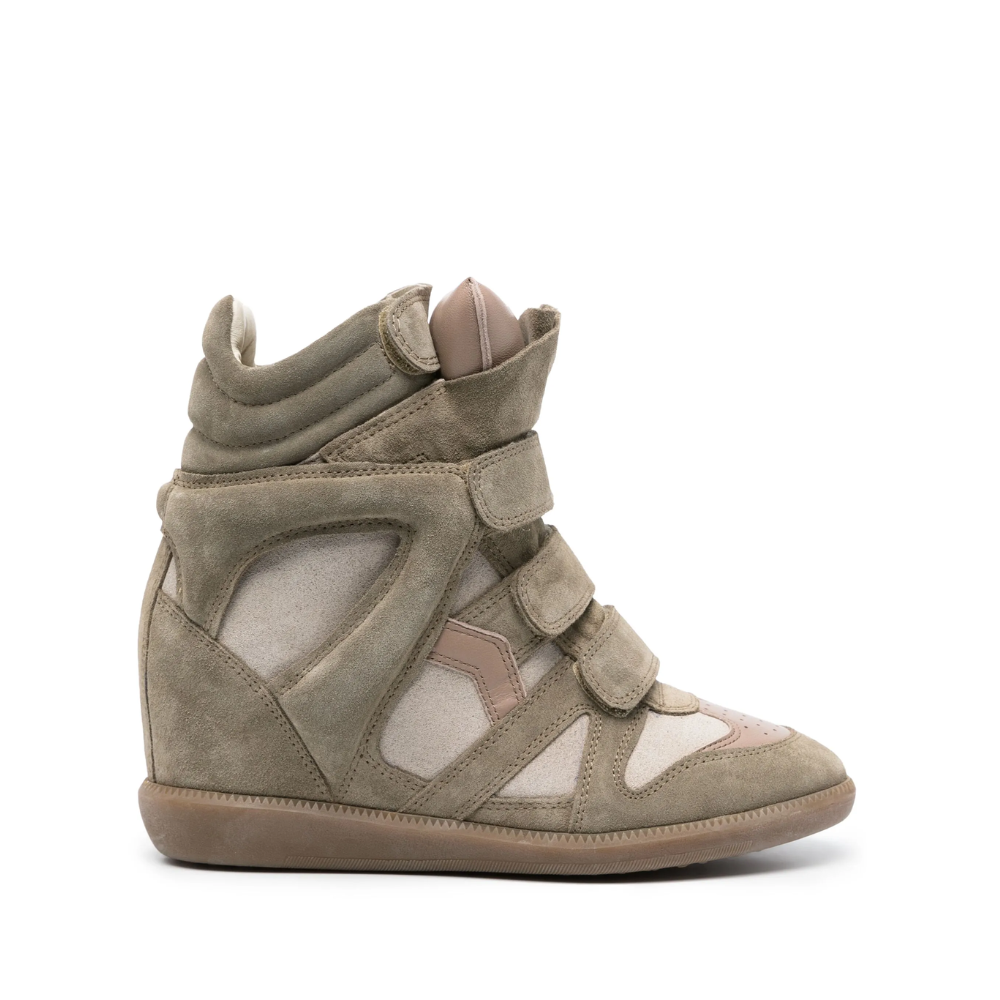 Isabel Marant Bekett Leather Wedge Sneakers