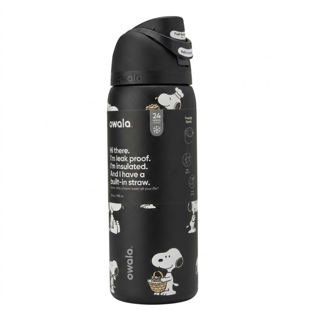Playful Snoopy Water Bottle 24oz