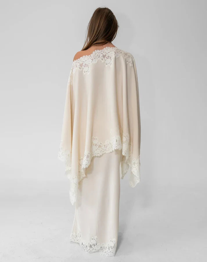 Elegant Lace Cape Set