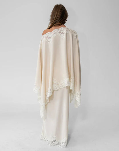 Elegant Lace Cape Set
