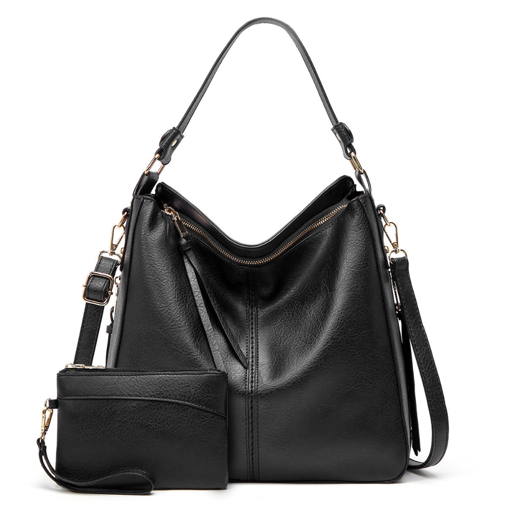 Luxury Leather Hobo Anti-Theft Handbag