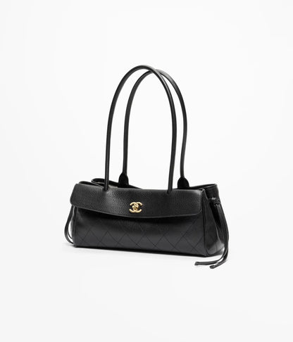 Chanel Small Tote Metal Black