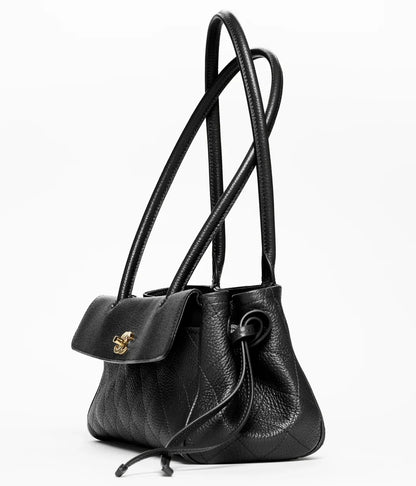 Chanel Small Tote Metal Black