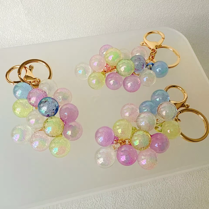 Bubble Jelly Grape Bag Charm (Gift Box Included)