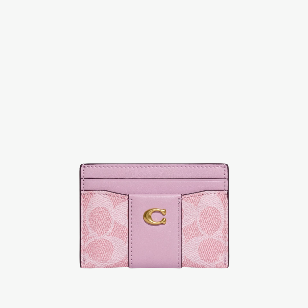 Coach Essential Card Case In Signature Jacquard
