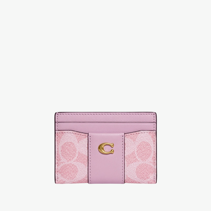 Coach Essential Card Case In Signature Jacquard