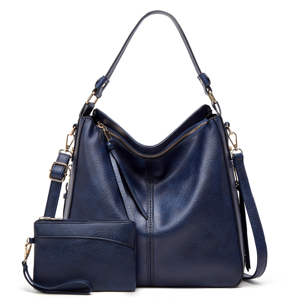 Luxury Leather Hobo Anti-Theft Handbag