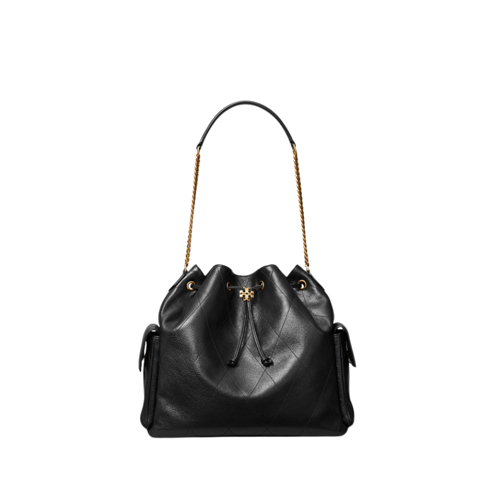 Tory Burch Charlie Quilted Drawstring Shoulder Bag