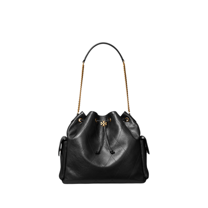 Tory Burch Charlie Quilted Drawstring Shoulder Bag
