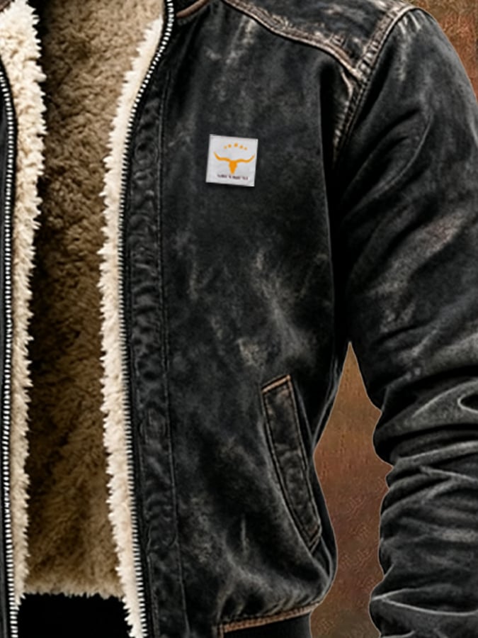 Vanhouten™ | Vintage Sherpa-Lined Jacket