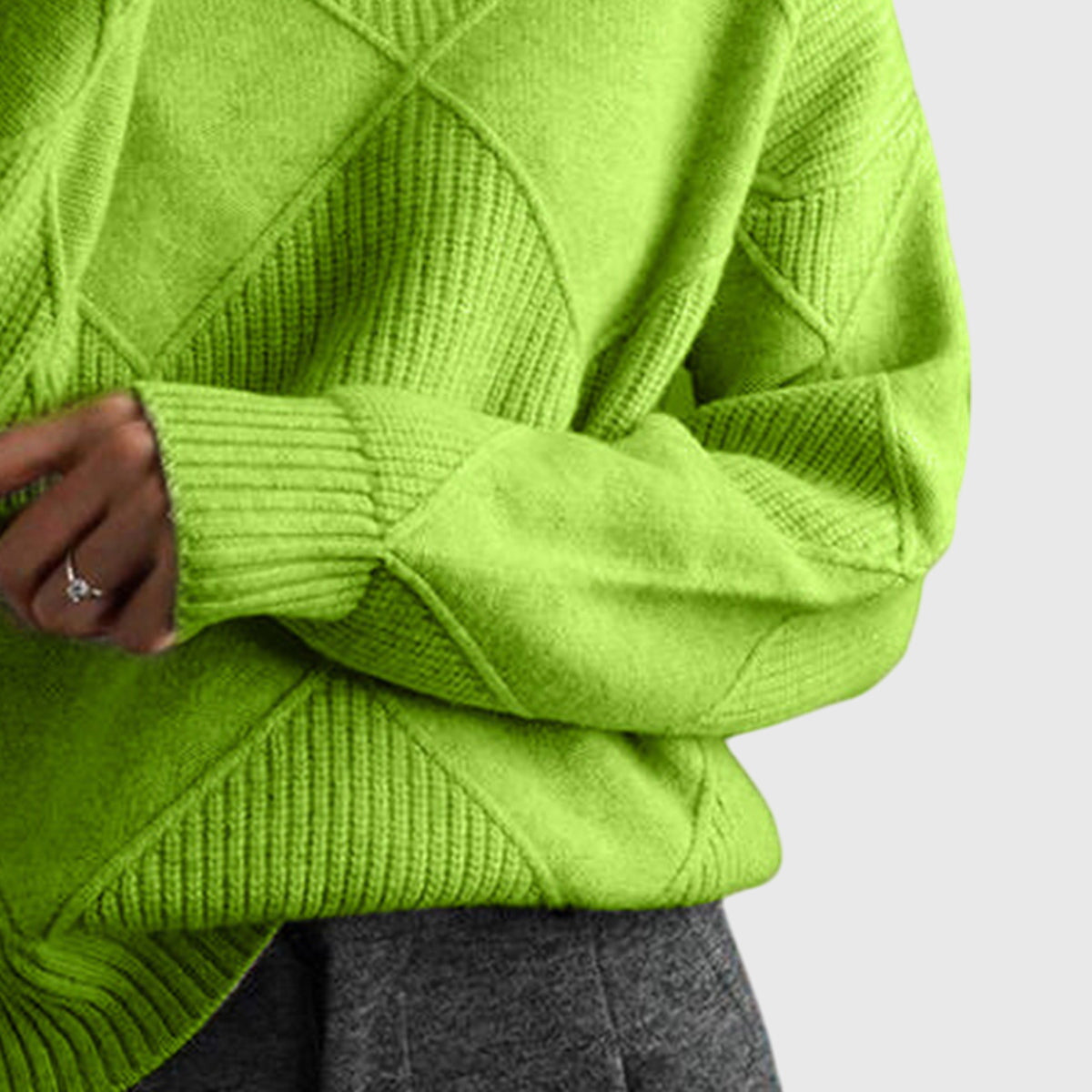 Women's Turtleneck Sweater in Seven Colors