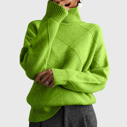 Women's Turtleneck Sweater in Seven Colors