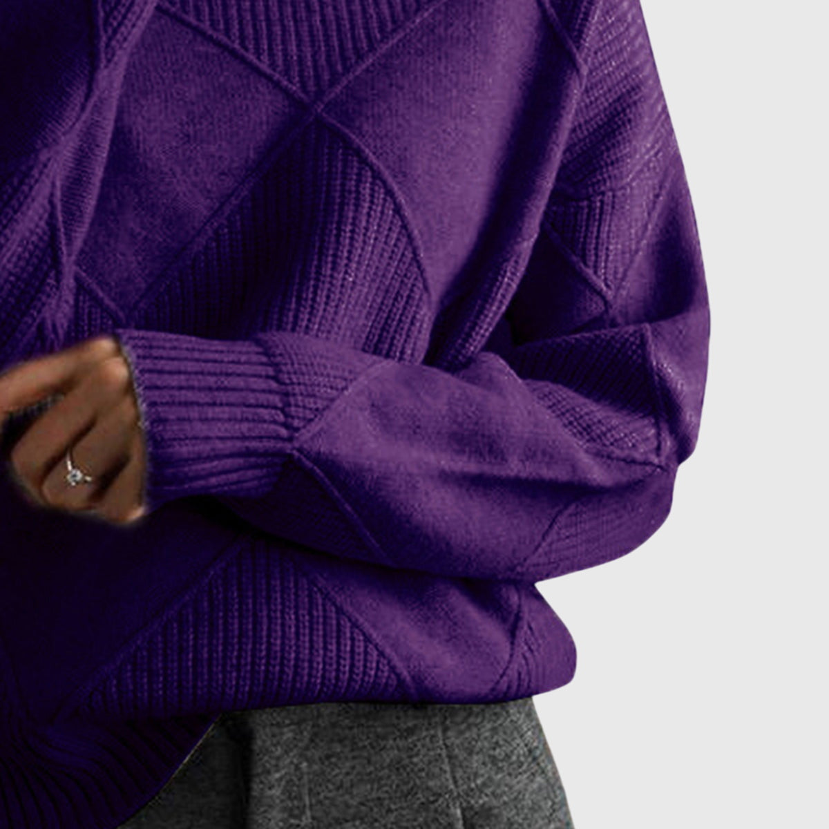 Women's Turtleneck Sweater in Seven Colors