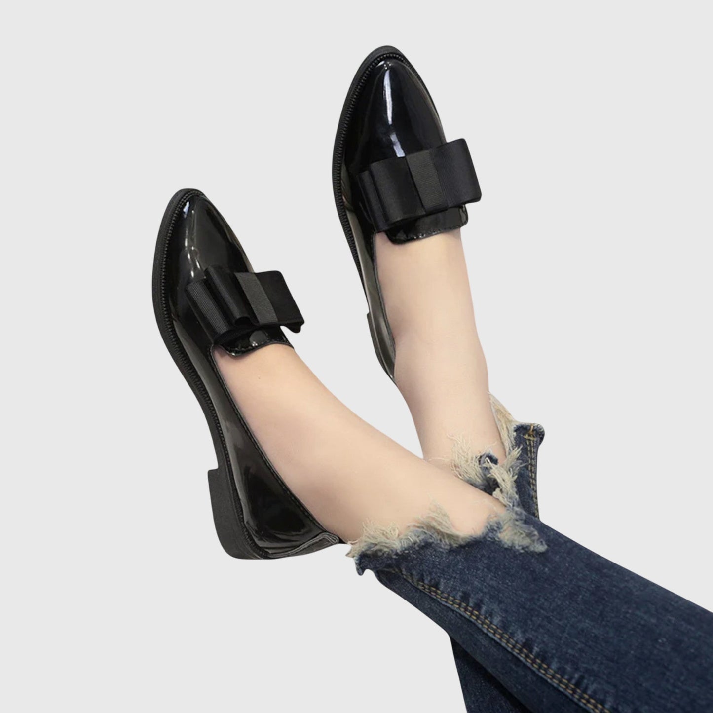 Women's Comfort Loafers in Red and Black